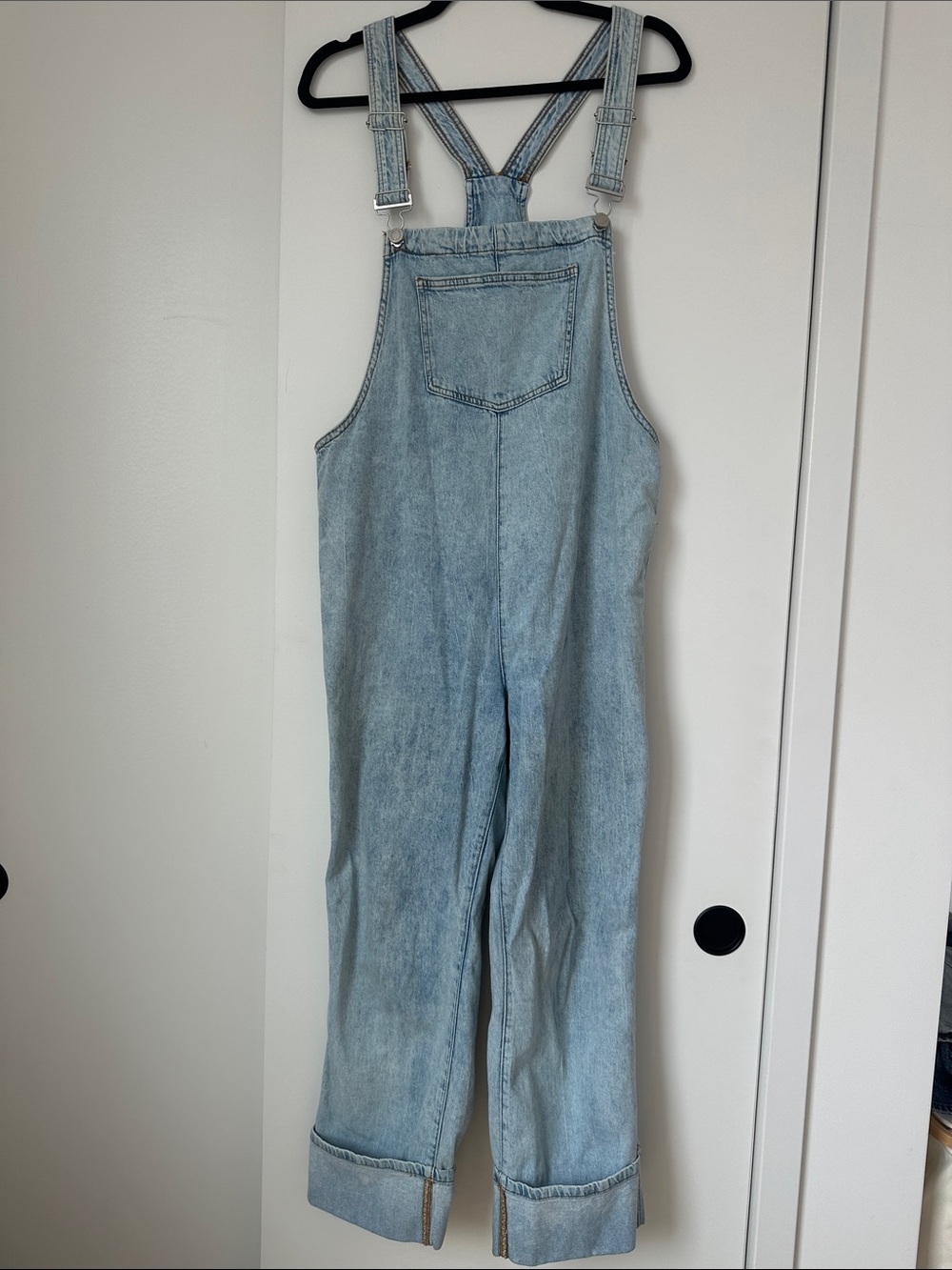 WEWOREWHAT Light Blue Denim Overalls - Classic One Piece